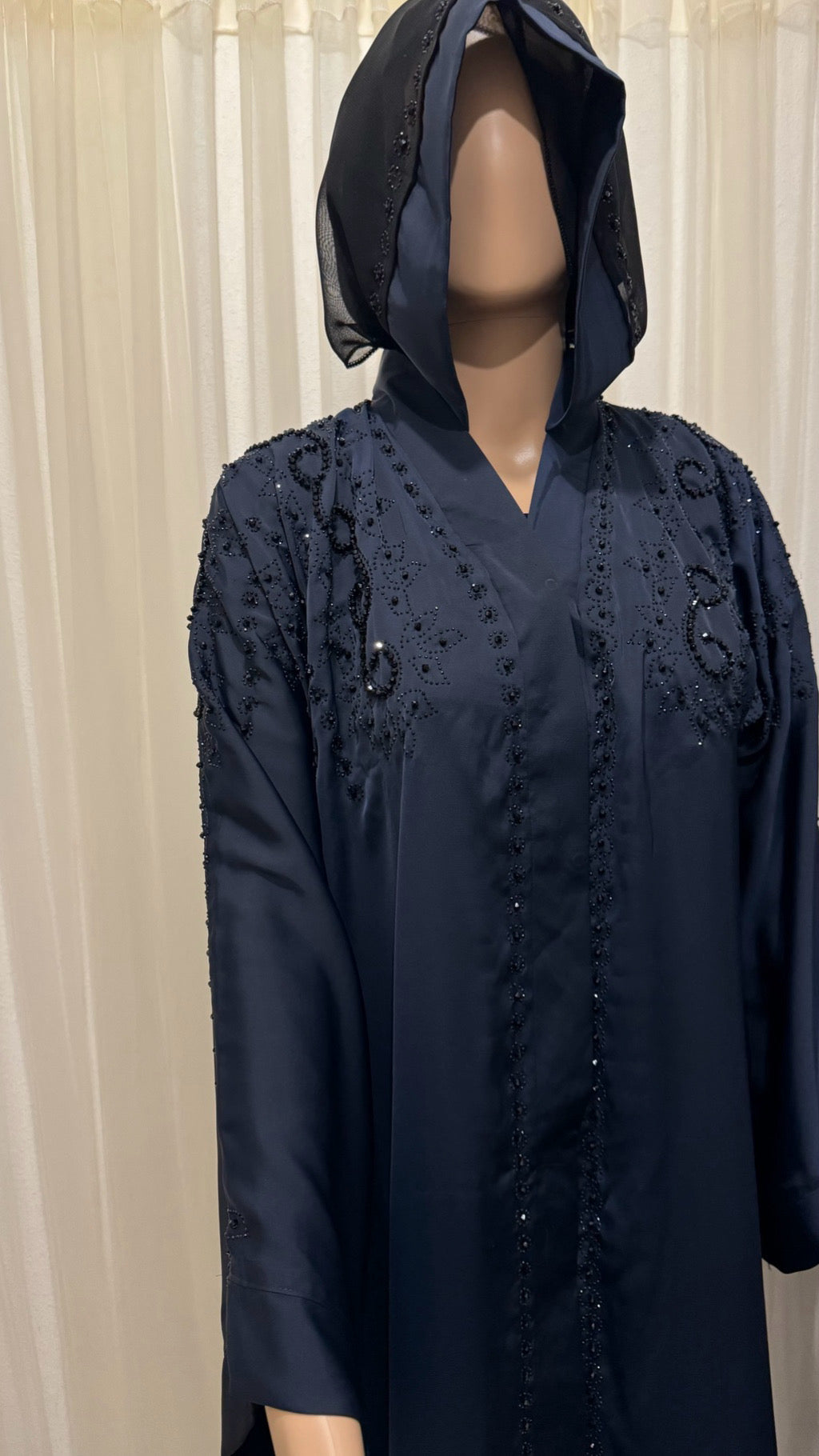 Diamond Abaya Jeans Blue