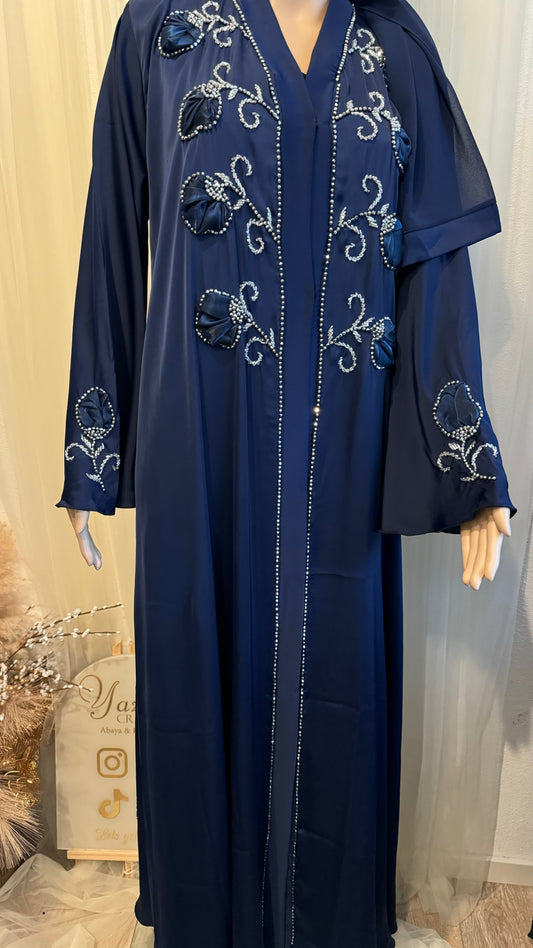 Desert Rosé Abaya Dark Blue